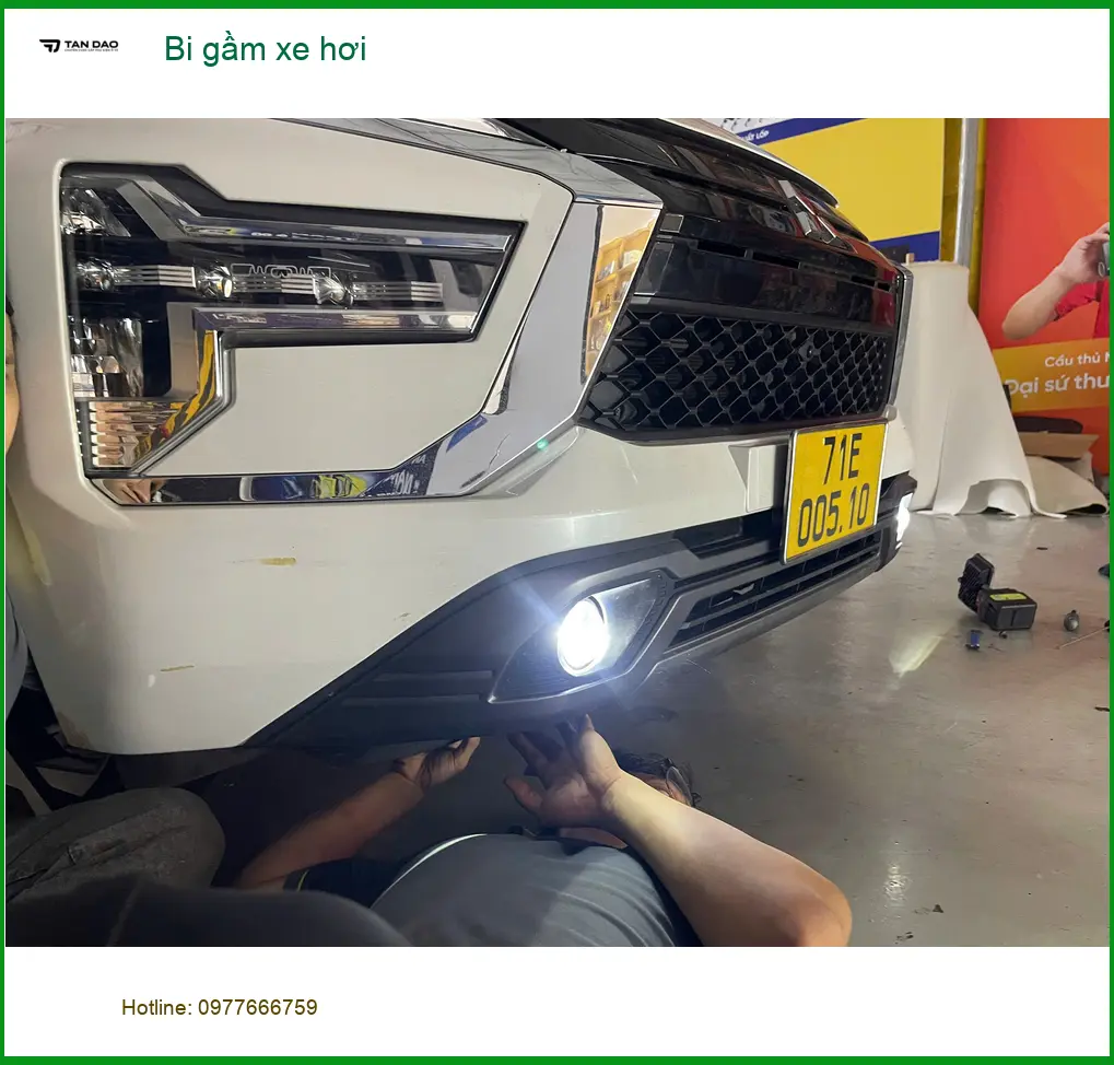 Anh Khang độ bi gầm xe hơi cho VinFast Lux A2.0 tại Nhà Bè ảnh thực tế 2