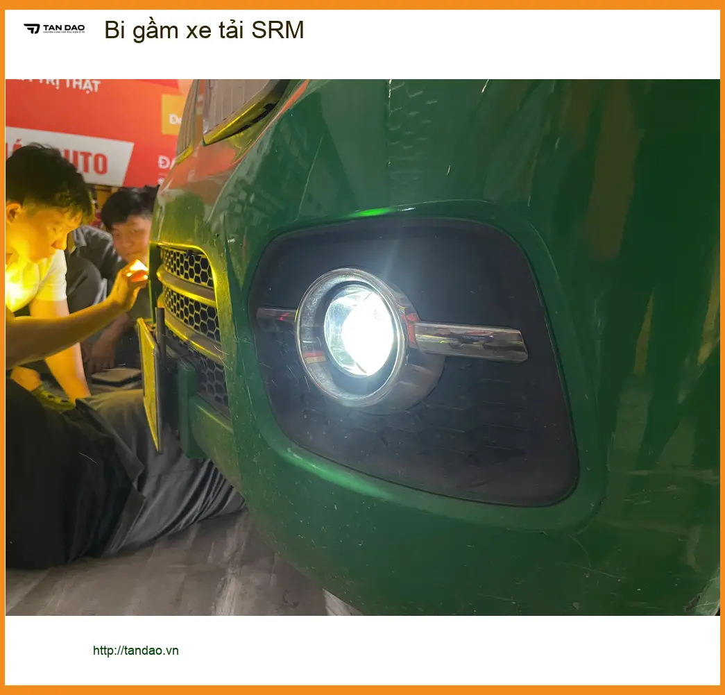 Anh Thanh độ bi gầm xe tải SRM ở Quận Tân Bình để lái xe an toàn hơn ảnh thực tế 2