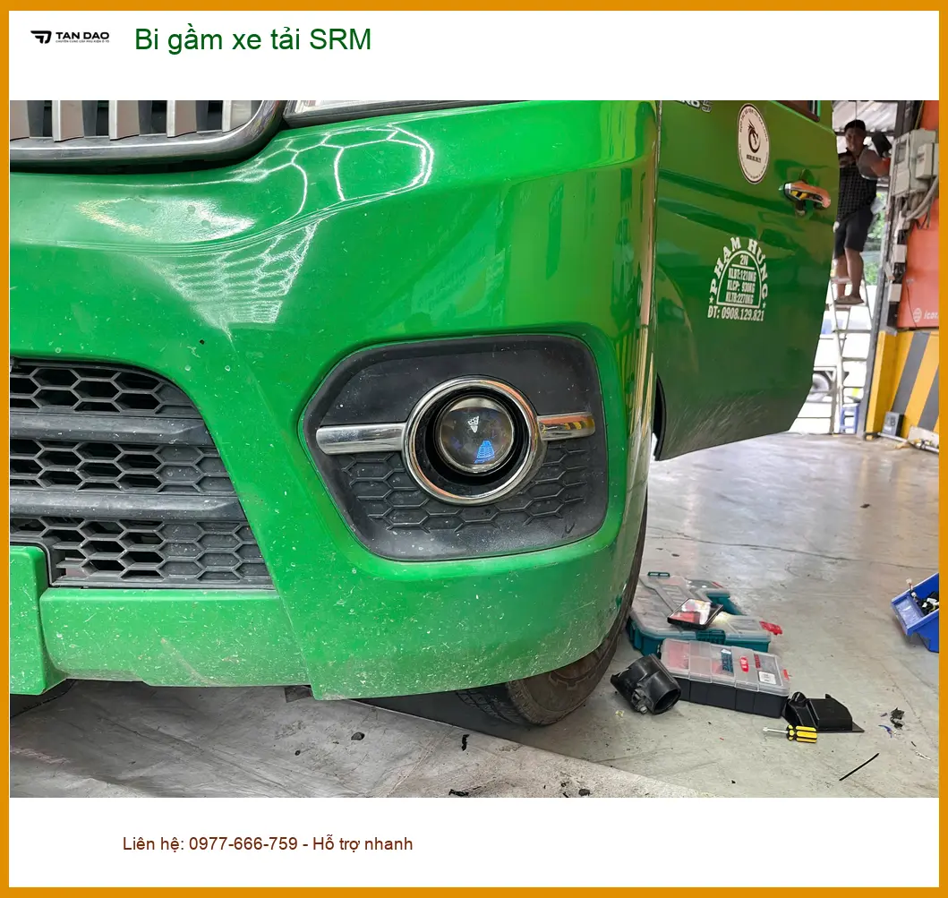 Anh Thanh độ bi gầm xe tải SRM ở Quận Tân Bình để lái xe an toàn hơn ảnh thực tế 4