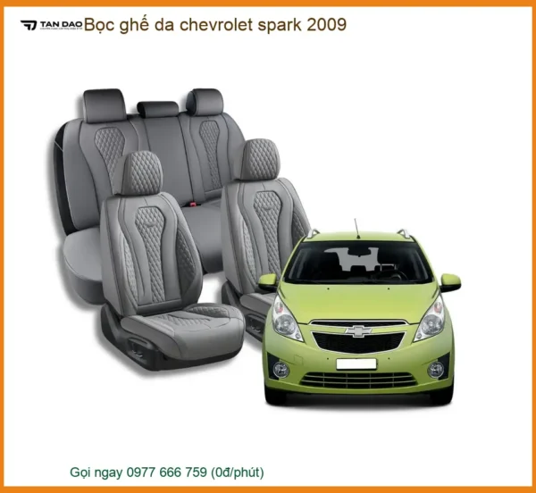 Bọc ghế da Chevrolet Spark 2009 - Địa Chỉ Lắp Đặt Chính Hãng TPHCM