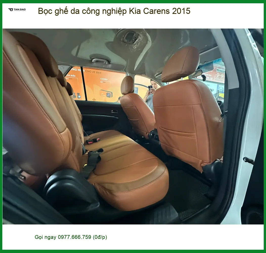Anh Toàn bọc ghế da công nghiệp Kia Carens 2015 tại Thủ Đức, cần gấp. ảnh thực tế 2