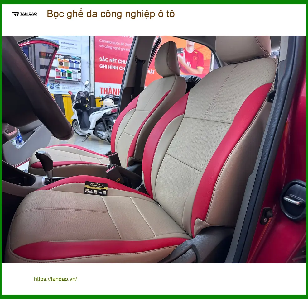 Anh Minh bọc ghế da công nghiệp Hyundai Creta ở Gò Vấp làm mới nội thất ảnh thực tế 4