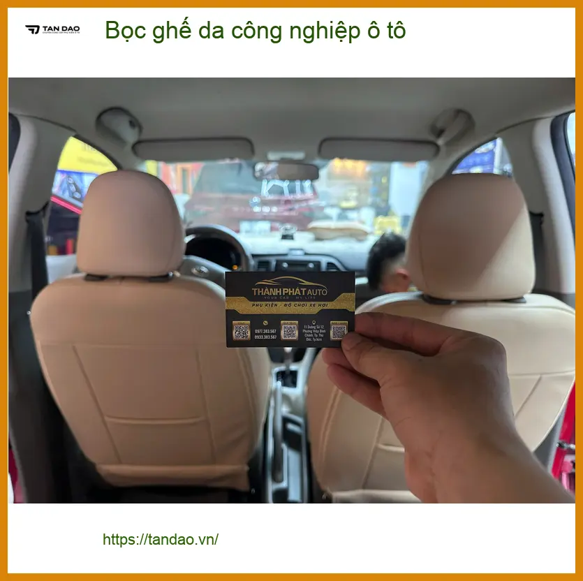 Chị Thanh Hoa bọc ghế da công nghiệp ô tô Suzuki XL7 ở Quận Thủ Đức. ảnh thực tế 4