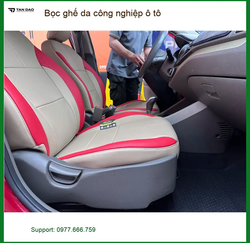 Anh Minh Khang bọc ghế da công nghiệp ô tô cho Toyota Vios tại Quận 12 để xe trông mới mẻ hơn ảnh thực tế 2