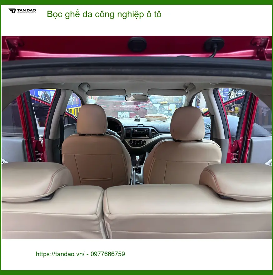 Anh Minh Khang bọc ghế da công nghiệp ô tô cho Toyota Vios tại Quận 12 để xe trông mới mẻ hơn ảnh thực tế 4