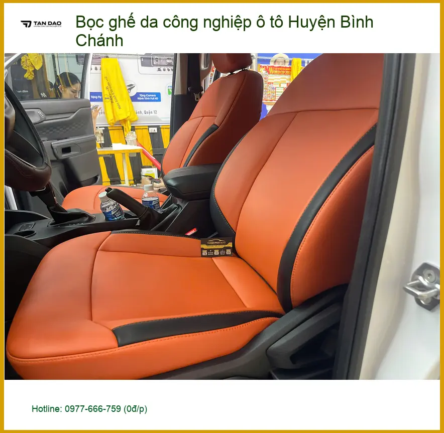 Nơi Bọc Ghế Da ghế da công nghiệp ô tô Huyện Bình Chánh - Giá Tốt TPHCM ảnh thực tế 2