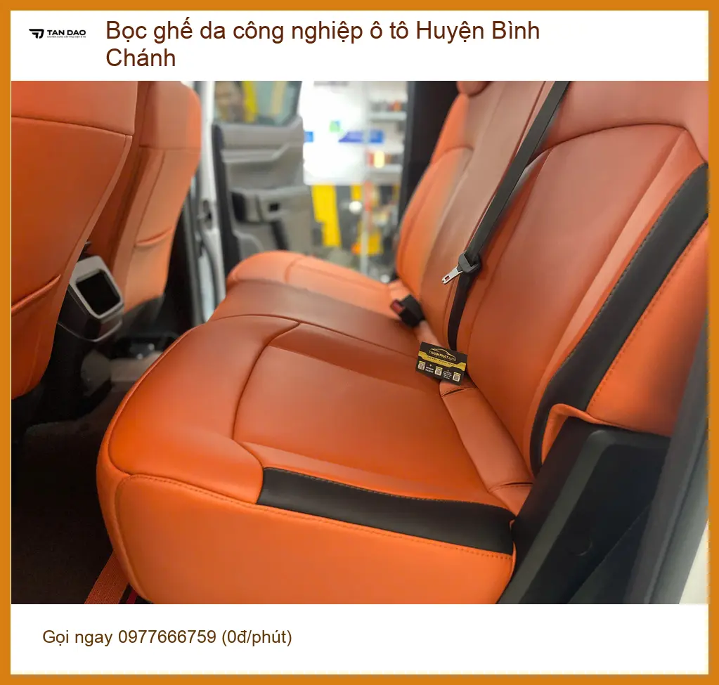Nơi Bọc Ghế Da ghế da công nghiệp ô tô Huyện Bình Chánh - Giá Tốt TPHCM ảnh thực tế 3