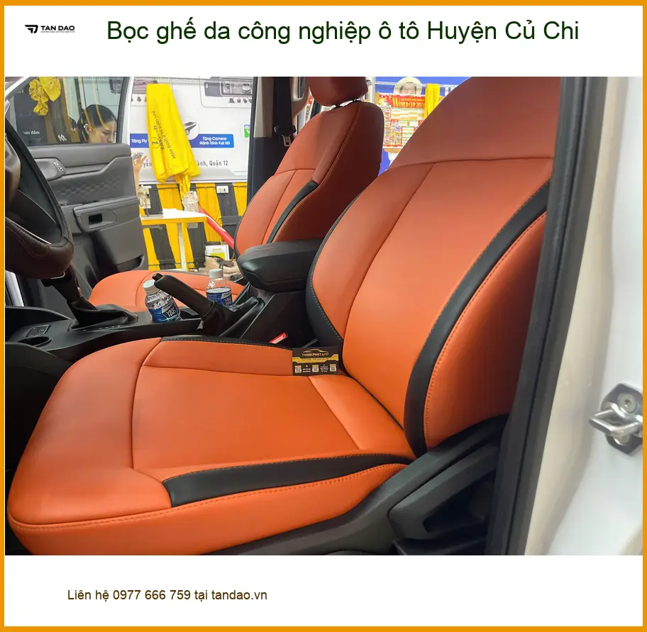 Cửa Hàng Bọc Ghế Da ghế da công nghiệp ô tô Huyện Củ Chi - Giá Tốt TPHCM ảnh thực tế 2