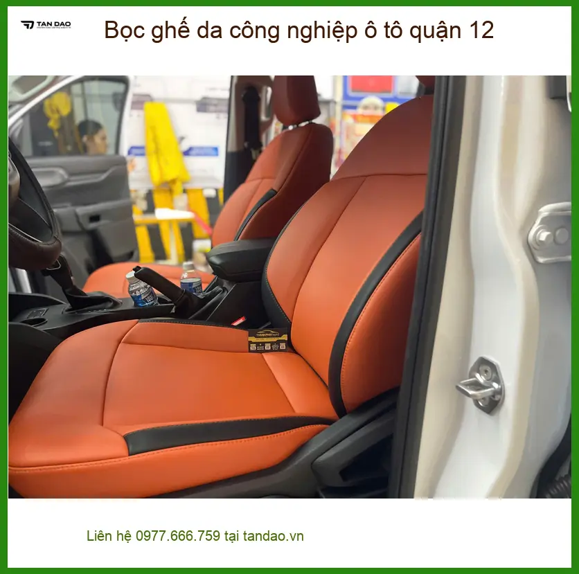 Cửa Hàng Bọc Ghế Da ghế da công nghiệp ô tô quận 12 - Thi Công Chuyên Nghiệp ảnh thực tế 2