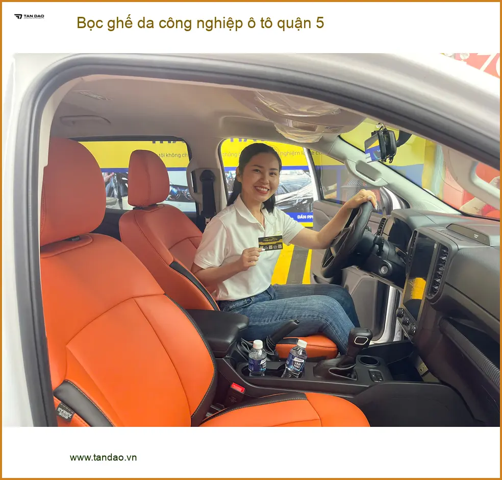 Cửa Hàng Bọc Ghế Da ghế da công nghiệp ô tô quận 5 - Giá Tốt TPHCM ảnh thực tế 2