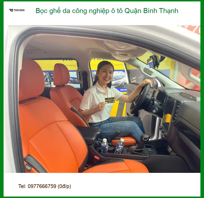Nơi Bọc Ghế Da ghế da công nghiệp ô tô Quận Bình Thạnh - Giá Tốt TPHCM