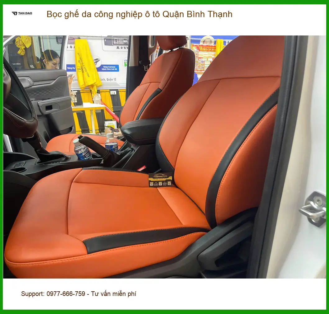 Nơi Bọc Ghế Da ghế da công nghiệp ô tô Quận Bình Thạnh - Giá Tốt TPHCM ảnh thực tế 2