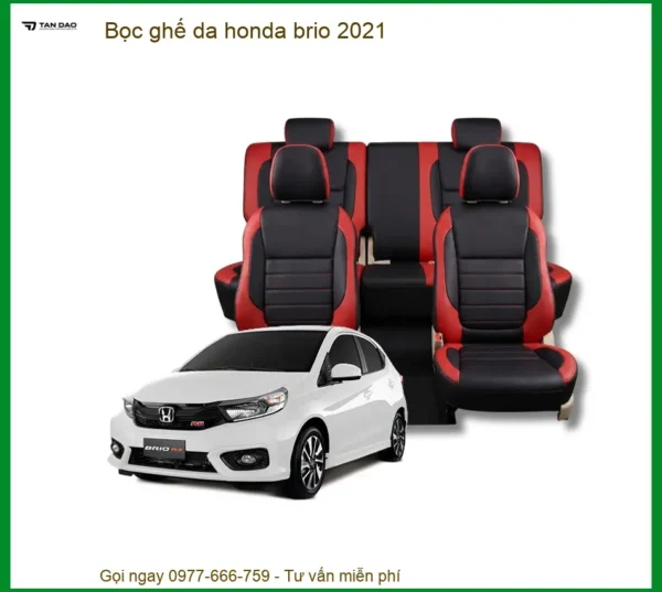 Bọc Ghế Da Honda Brio 2021 - Địa Chỉ Lắp Đặt Chính Hãng Giá Tốt TPHCM