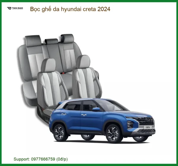 Bọc Ghế Da Hyundai Creta 2024 - Trung Tâm Lắp Đặt Uy Tín TPHCM