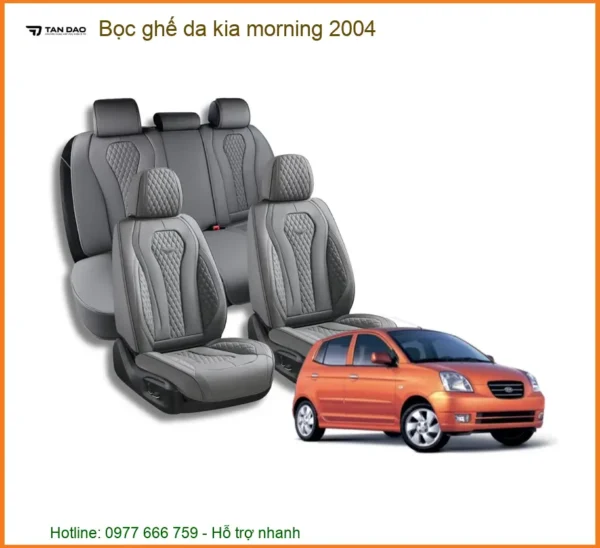 Bọc ghế da Kia Morning 2004 - Địa Chỉ Gắn Cao Cấp Chính Hãng TPHCM