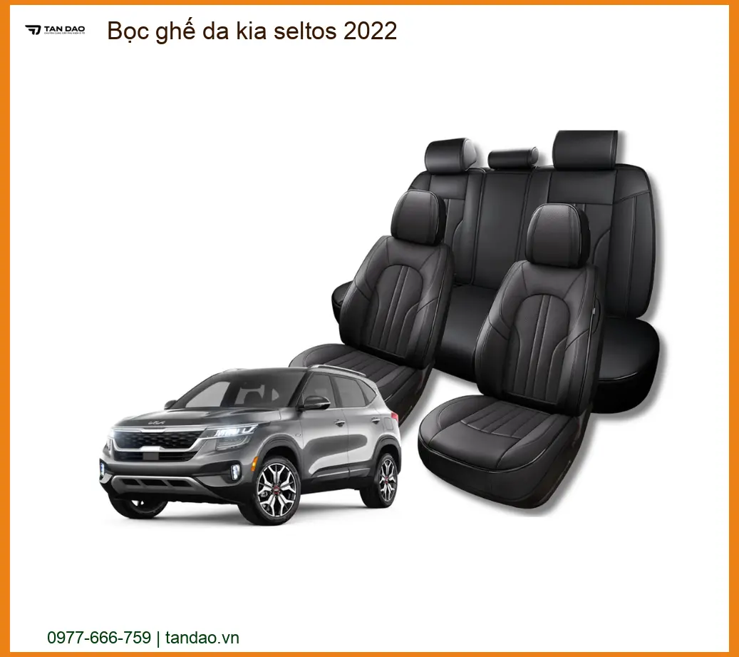 Bọc Ghế Da Cao Cấp Xe Kia Seltos 2022 - Địa Chỉ Lắp Đặt Uy Tín TPHCM