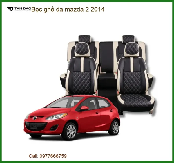 Bọc ghế da ô tô Mazda 2 2014 - Trung Tâm Lắp Đặt Chính Hãng TPHCM