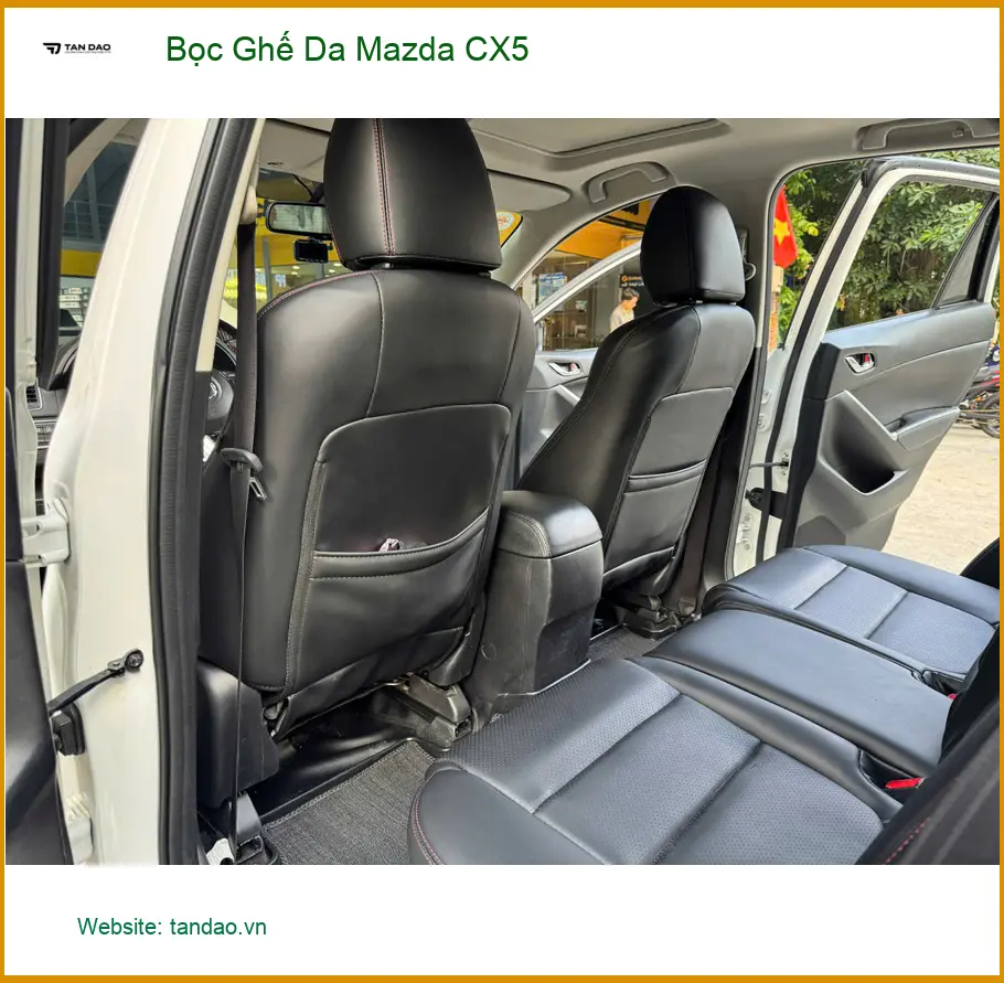 Chị Mai Anh bọc ghế da Mazda CX5 tại Quận 10 vì ghế cũ bị xuống cấp ảnh thực tế 3