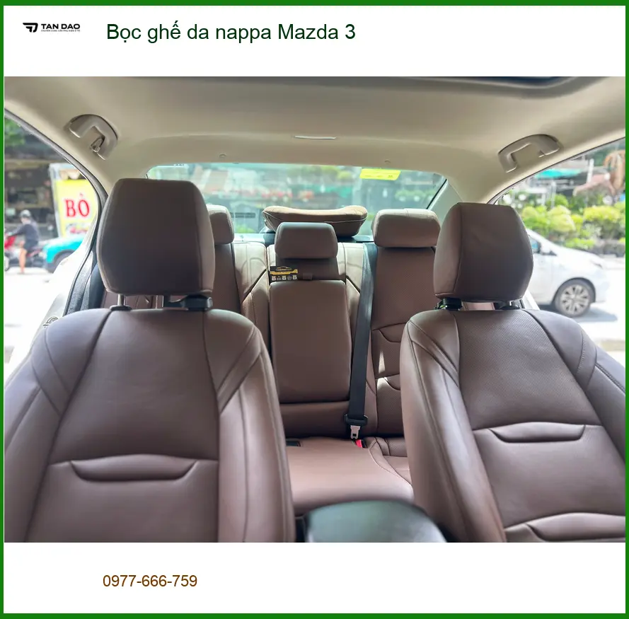 Anh Tùng bọc ghế da Nappa Mazda 3 tại Quận 12 để nâng tầm không gian nội thất ảnh thực tế 3