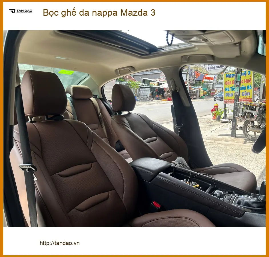 Anh Tùng bọc ghế da Nappa Mazda 3 tại Quận 12 để nâng tầm không gian nội thất ảnh thực tế 5