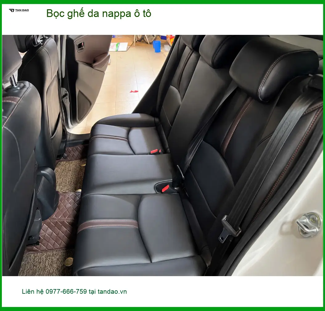 Anh Lâm bọc ghế da nappa ô tô cho Hyundai Santa Fe tại Quận 5