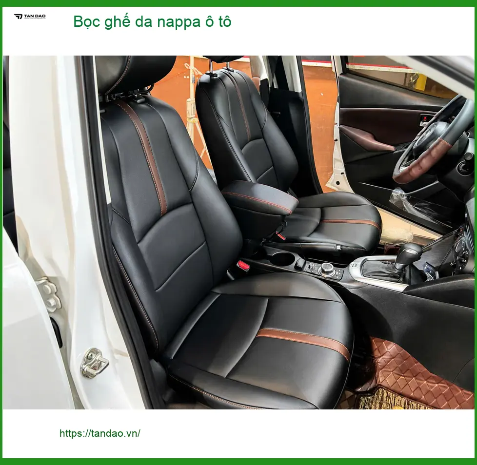 Anh Lâm bọc ghế da nappa ô tô cho Hyundai Santa Fe tại Quận 5 ảnh thực tế 3