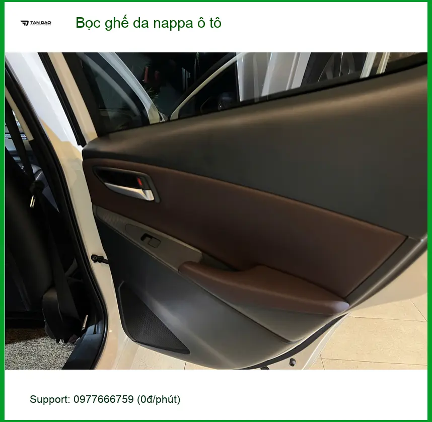 Chị Thúy bọc ghế da Nappa cho Honda CRV tại Quận 10 để nội thất sang trọng ảnh thực tế 2