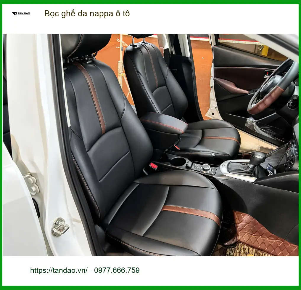 Chị Thúy bọc ghế da Nappa cho Honda CRV tại Quận 10 để nội thất sang trọng ảnh thực tế 3
