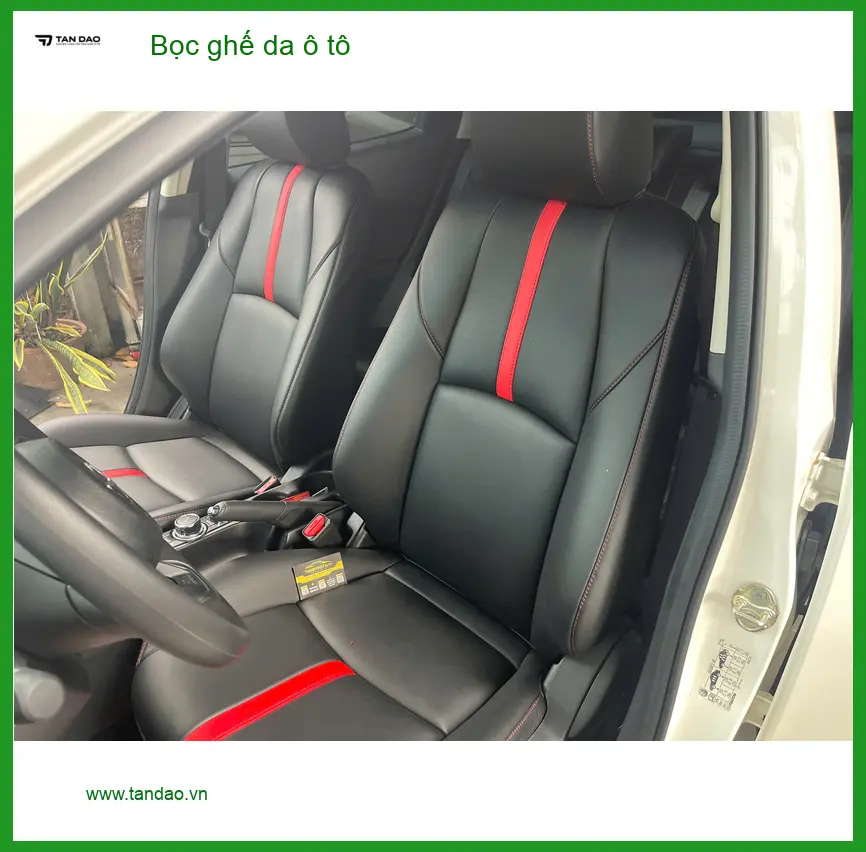 Chị Thùy bọc ghế da ô tô Hyundai Accent tại Quận Bình Tân để nội thất sang trọng hơn