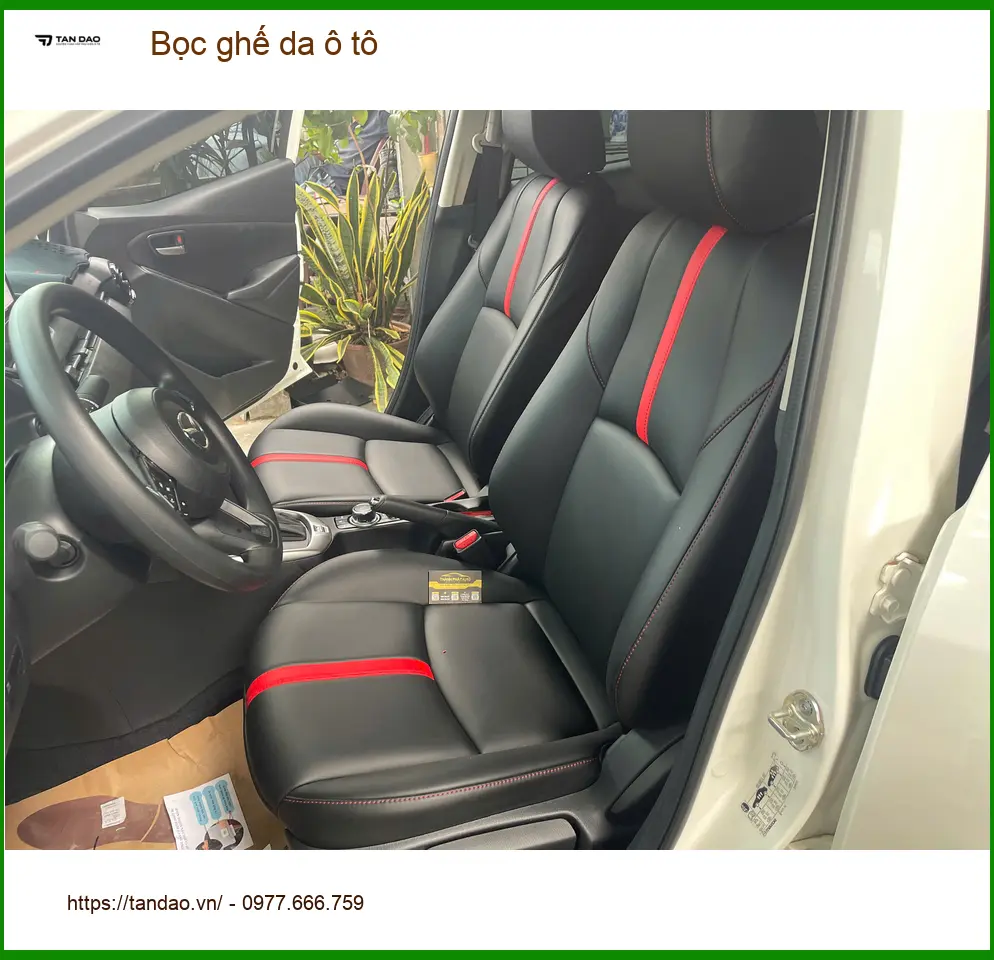 Chị Thùy bọc ghế da ô tô Hyundai Accent tại Quận Bình Tân để nội thất sang trọng hơn ảnh thực tế 2