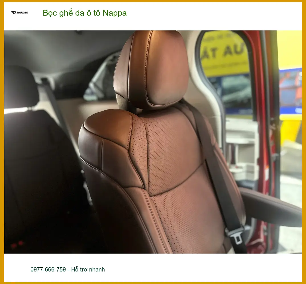 Chú Minh bọc ghế da Nappa Honda CRV tại Củ Chi, nội thất đẳng cấp