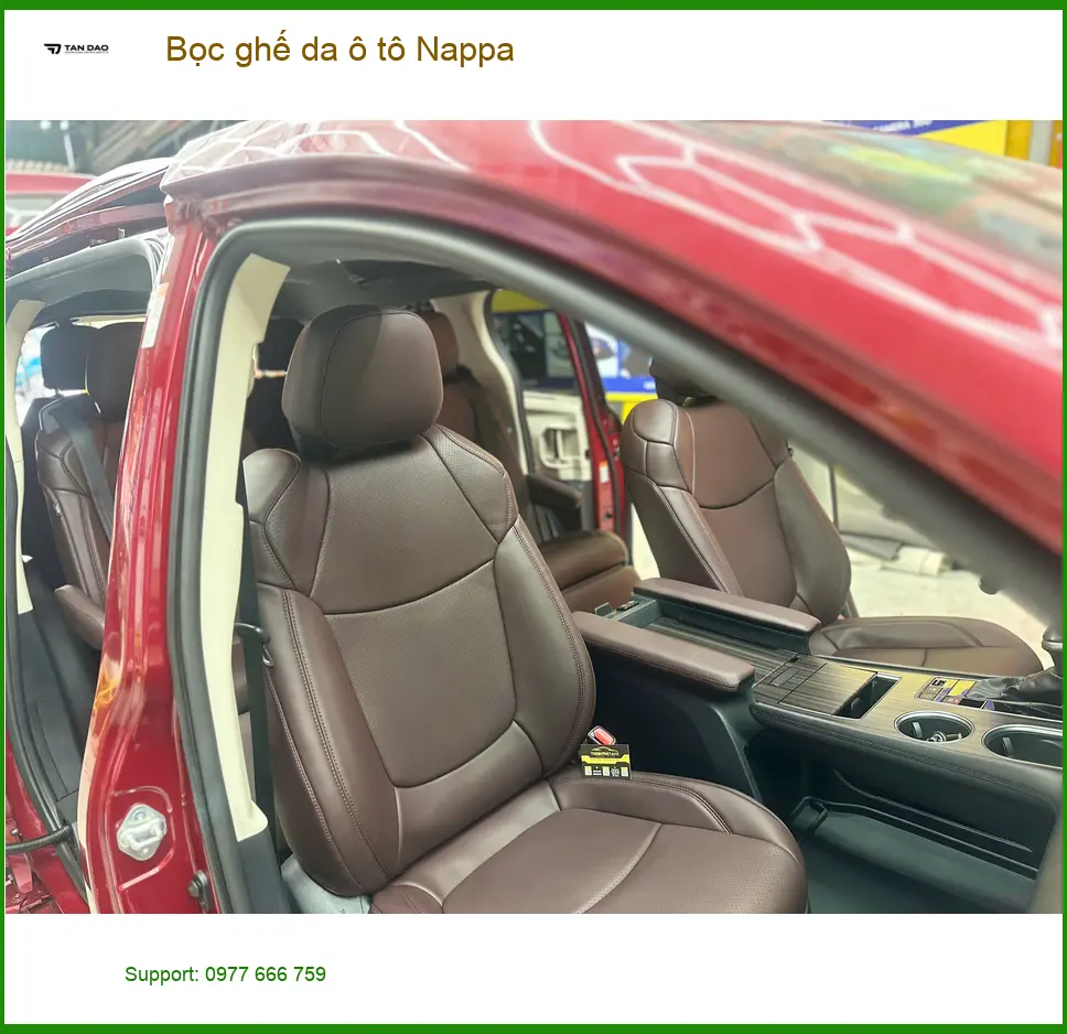 Chú Minh bọc ghế da Nappa Honda CRV tại Củ Chi, nội thất đẳng cấp ảnh thực tế 2
