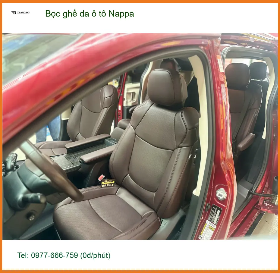 Chị Thảo bọc ghế da ô tô Nappa cho Hyundai Accent tại Quận Phú Nhuận
