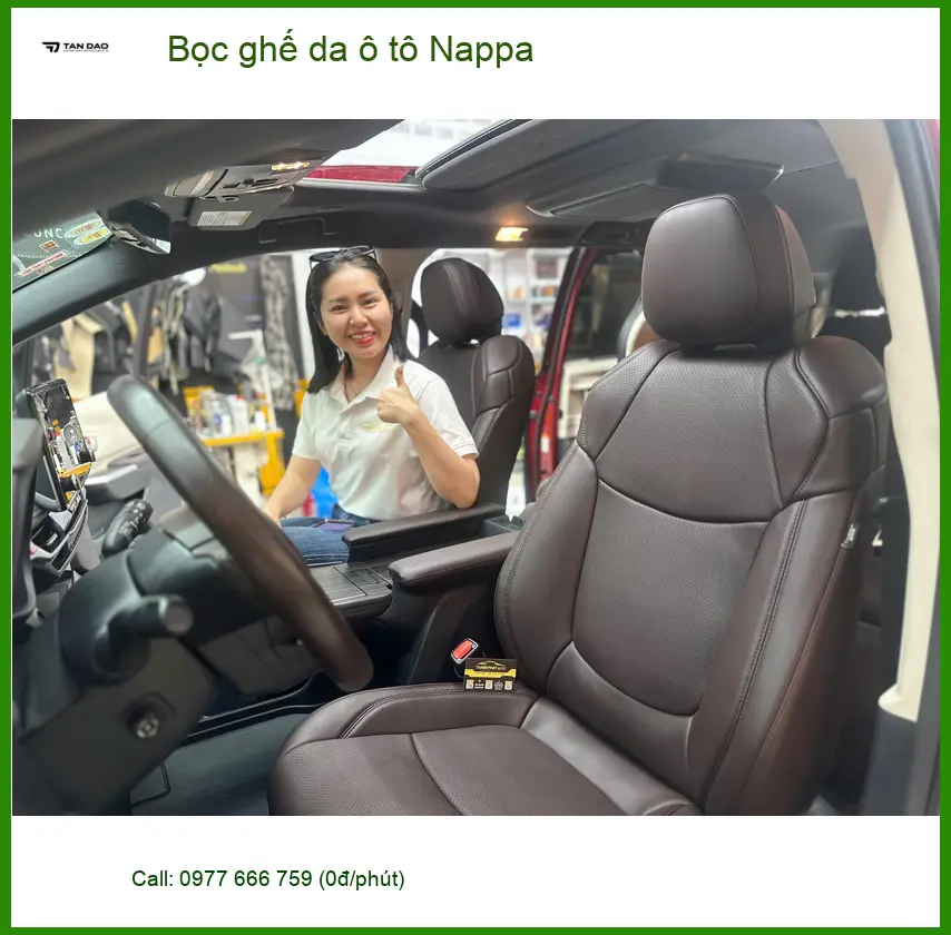 Chị Thảo bọc ghế da ô tô Nappa cho Hyundai Accent tại Quận Phú Nhuận ảnh thực tế 4