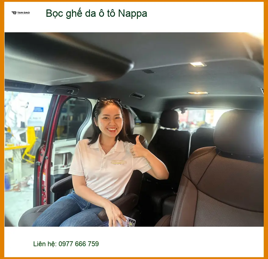 Chị Thảo bọc ghế da ô tô Nappa cho Hyundai Accent tại Quận Phú Nhuận ảnh thực tế 5