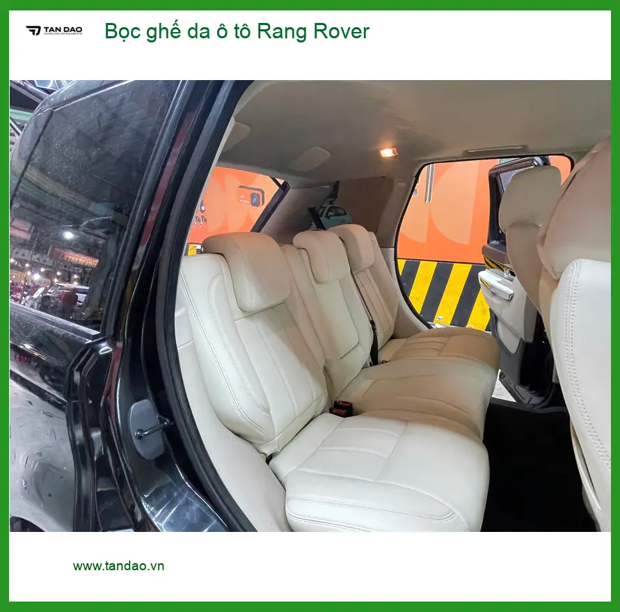Chị Hằng bọc ghế da ô tô Range Rover Velar tại Quận Thủ Đức vì ghế cũ đã xuống cấp ảnh thực tế 4