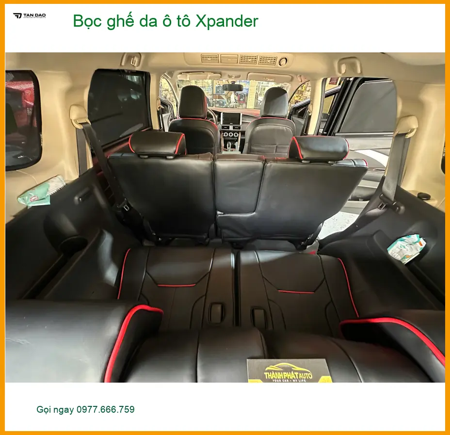 Anh Minh bọc ghế da Xpander tại Quận Tân Bình để nội thất luôn mới mẻ. ảnh thực tế 3
