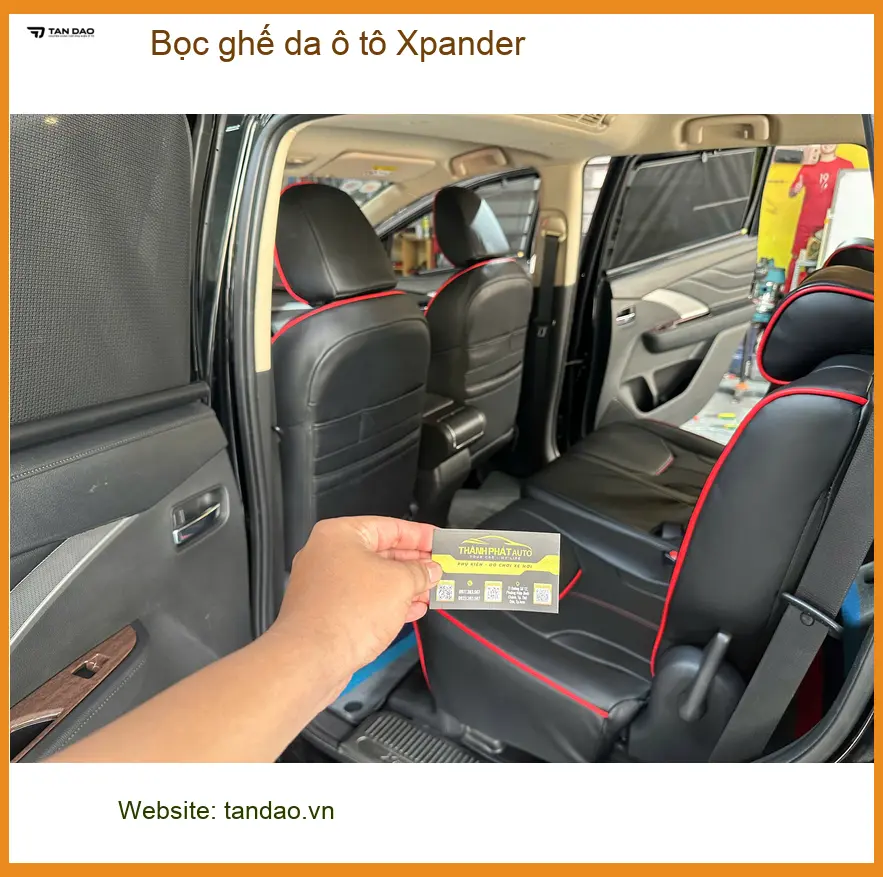 Anh Minh bọc ghế da Xpander tại Quận Tân Bình để nội thất luôn mới mẻ. ảnh thực tế 5