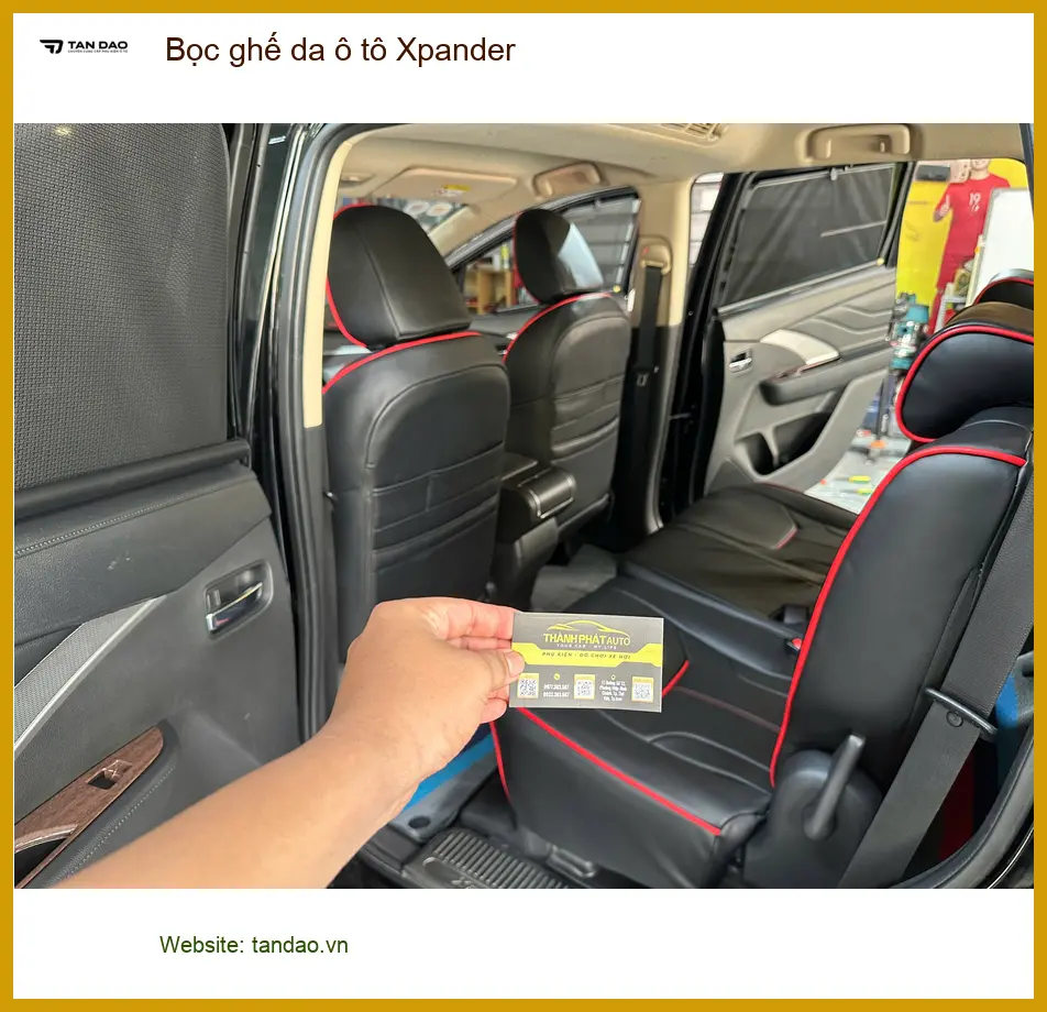 Anh Trọng bọc ghế da ô tô Xpander Quận 10 để nội thất xe thêm phần đẳng cấp ảnh thực tế 4