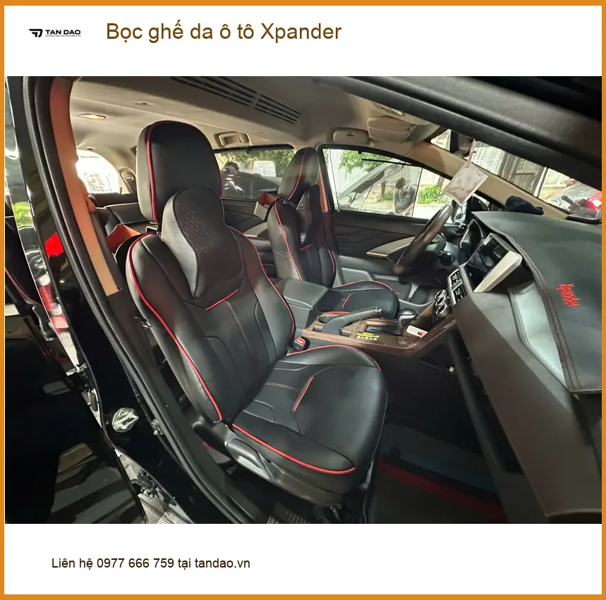 Chị Thanh bọc ghế da ô tô Xpander tại Quận 12 để xe luôn sạch đẹp và bền bỉ ảnh thực tế 4