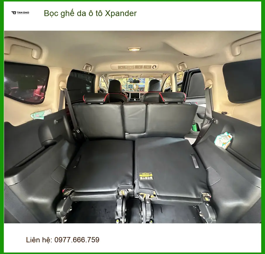 Chị Thùy Trang bọc ghế da ô tô Xpander Quận 3 vì ghế cũ đã xuống cấp. ảnh thực tế 4
