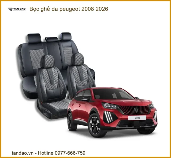 Bọc Ghế Da Peugeot 2008 2026 - Địa Chỉ Lắp Đặt Uy Tín TPHCM