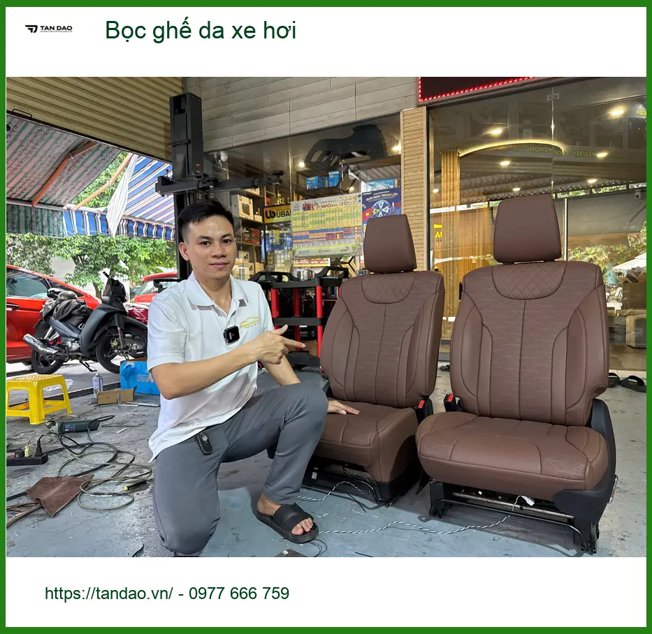 Cô Thảo bọc ghế da xe hơi Hyundai Creta ở Hóc Môn để nâng cấp nội thất ảnh thực tế 5