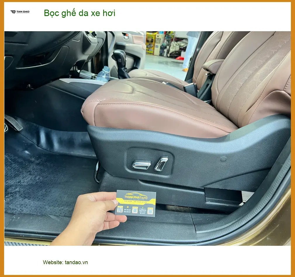 Chị Thảo My bọc ghế da Hyundai Accent tại Quận Tân Bình để nội thất luôn mới đẹp