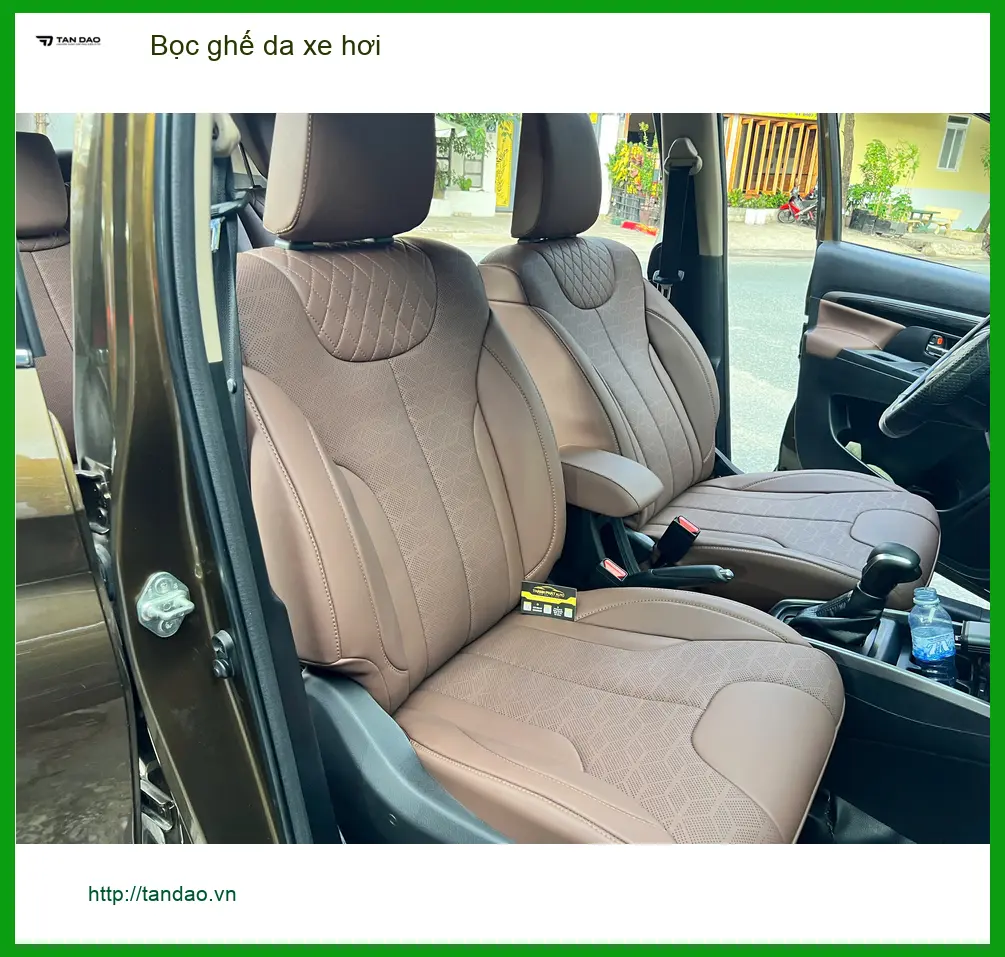 Chị Thảo My bọc ghế da Hyundai Accent tại Quận Tân Bình để nội thất luôn mới đẹp ảnh thực tế 2
