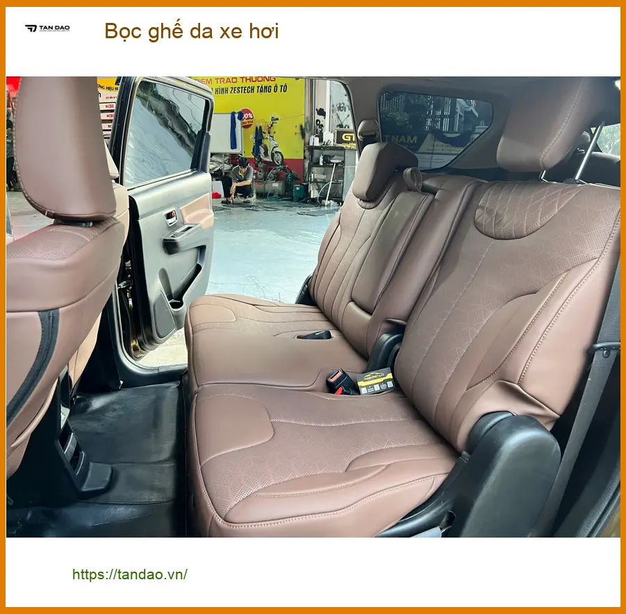 Chị Thảo My bọc ghế da Hyundai Accent tại Quận Tân Bình để nội thất luôn mới đẹp ảnh thực tế 5