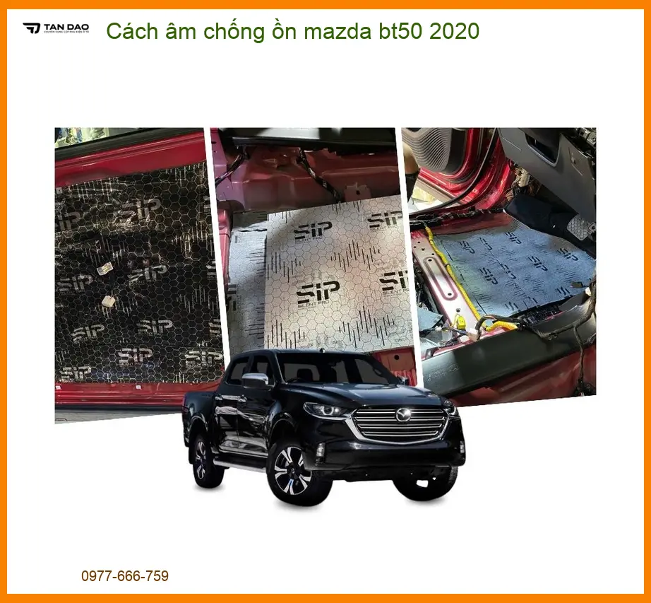 Cách âm chống ồn Mazda BT50 2020 - Địa Chỉ Lắp Đặt Uy Tín TPHCM