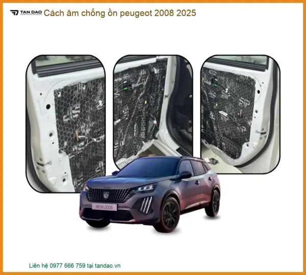 Cách âm chống ồn Peugeot 2008 2025 - Trung Tâm Thi Công Uy Tín TPHCM