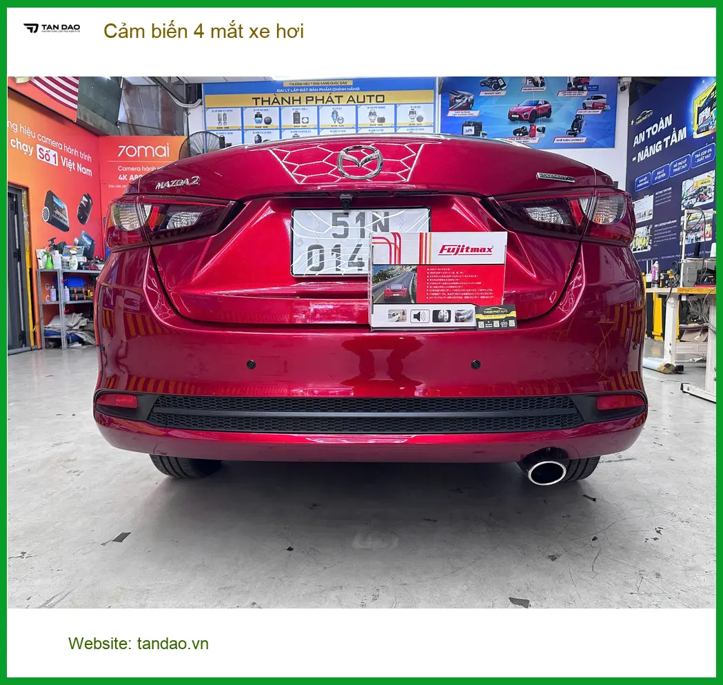 Anh Minh lắp cảm biến 4 mắt xe hơi Hyundai Accent tại Hóc Môn
