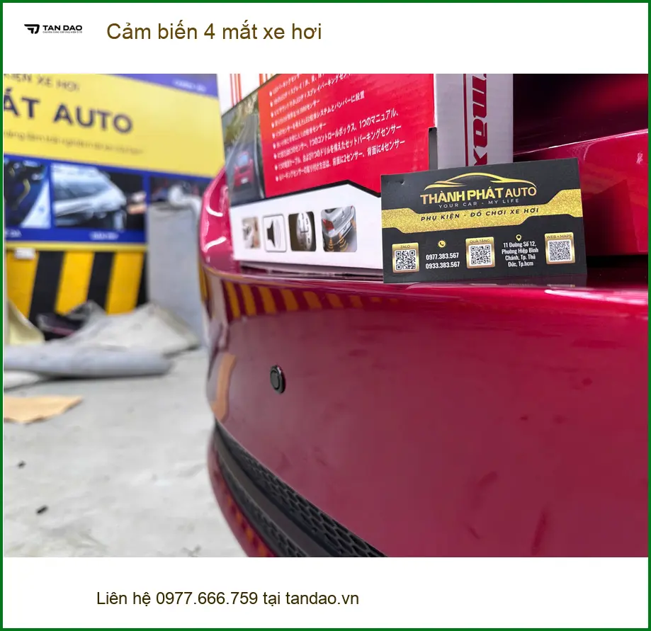 Anh Minh lắp cảm biến 4 mắt xe hơi Hyundai Accent tại Hóc Môn ảnh thực tế 3